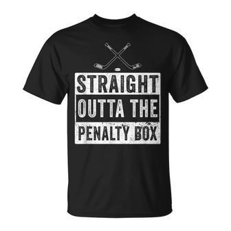 Ice Hockey Player Straight Outta The Penalty Box T-Shirt - Monsterry AU