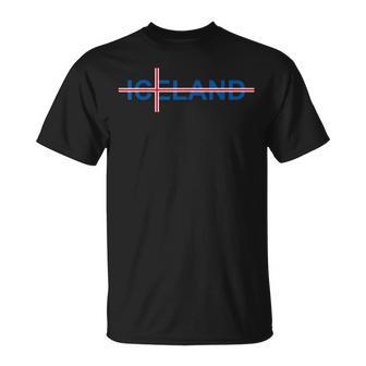 Iceland Flag Travel Vacation Scandinavia Pride Reykjavik T-Shirt - Monsterry CA