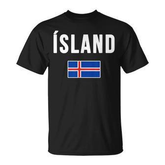 Iceland Icelandic Flag Reykjavik Travel Souvenir Love Viking T-Shirt - Monsterry DE