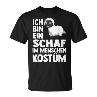 Ich Bin Ein Schaf Im Menensch I' T-Shirt - Seseable