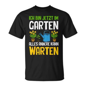 Ich Bin Im Gartenarbeit Hobbygärtner Gärtner Schwarz T-Shirt - Seseable