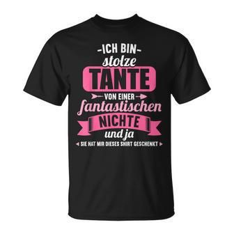 Ich Bin Stolze Tanteon Einer Fantastischen Niece Tanten German T-Shirt - Seseable