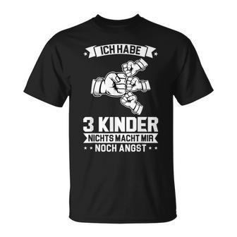 Ich Habe 3 Kinder Papa 3 T-Shirt - Geschenkecke