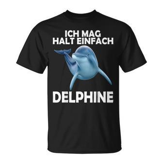 Ich Mag Halt Einfach Dolphin Sweet Dolphin S T-Shirt - Seseable