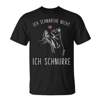 Ich Schnarche Nicht Ich Schnurre Katzen Sleep T-Shirt - Seseable