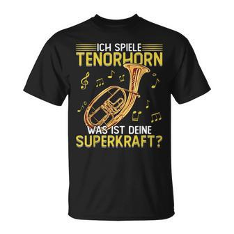 Ich Spiele Tenor Horn T-Shirt - Seseable