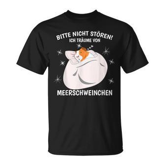 Ich Träumeon Guinea Pigs Sleep Guinea Pig T-Shirt - Geschenkecke