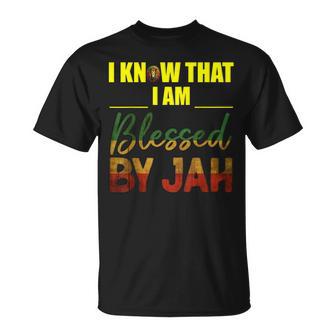 Ich Weiß Ich Bin Gesegneton Jah Rasta T-Shirt - Geschenkecke