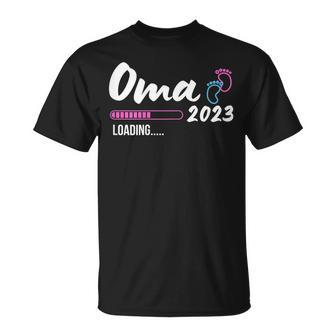 Ich Werde Oma 2023 Loading Pregnancy Announcement T-Shirt - Monsterry