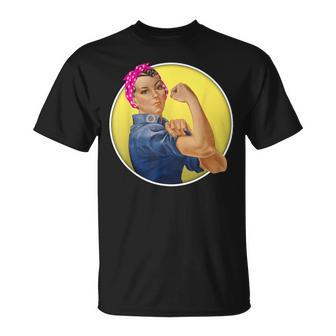 Iconic Rosie The Riveter Feminist Vintage T T-Shirt - Monsterry UK