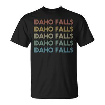 Idaho Falls Idaho Pride Vintage State Id Retro 70S T-Shirt - Monsterry