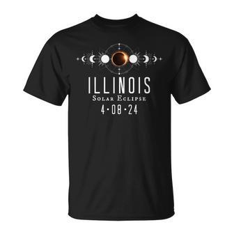 Illinois Solar Eclipse Spring 2024 Totality April 8 2024 T-Shirt - Monsterry AU