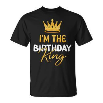 I'm The Birthday King Bday Party Idea For Him T-Shirt | Mazezy