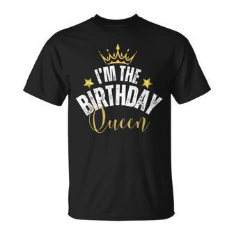 I'm The Birthday Queen Matching Birthday Party Cool Couples T-Shirt - Seseable