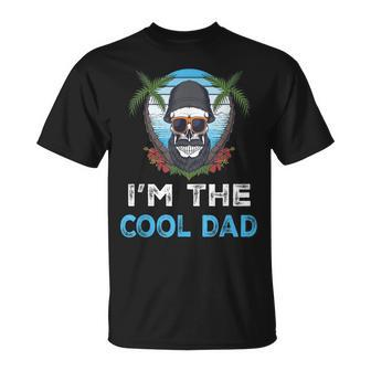 I'm The Cool Dad Skull Beard Vintage Father's Day Summer T-Shirt - Monsterry UK