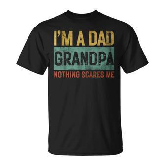 I'm A Dad Grandpa Nothing Scares Me Veteran Father's Day T-Shirt - Thegiftio UK