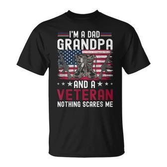 I'm A Dad Grandpa And A Veteran Father's Day Veteran T-Shirt - Thegiftio UK