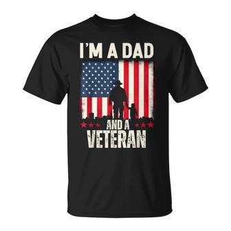 I'm A Dad And A Veteran Day Fathers Day Veteran T-Shirt - Thegiftio UK