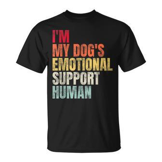 I'm My Dog's Emotional Support-Human T-Shirt - Monsterry CA