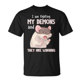 I'm Fighting My Demons And They Are Winning T-Shirt - Monsterry AU