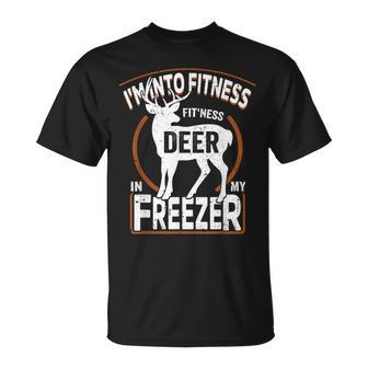 I'm Into Fitness Deer Freezer Dad Hunter Deer Hunting T-Shirt - Seseable