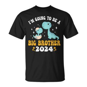 I'm Going To Be A Big Brother 2024 Announcement Dinosaur T-Shirt - Thegiftio UK