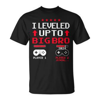 I'm Going To Be A Big Brother 2024 I Leveled Up To Big Bro T-Shirt - Seseable