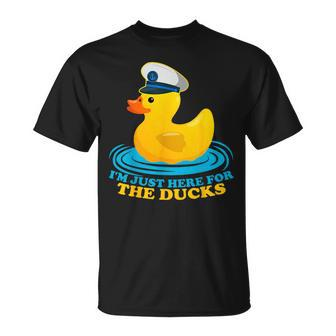 I'm Just Here For The Ducks Rubber Ducks Cruisin T-Shirt - Monsterry