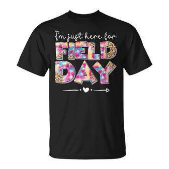 I'm Just Here For Field Day 2023 Last Day Of School Teacher T-Shirt - Monsterry