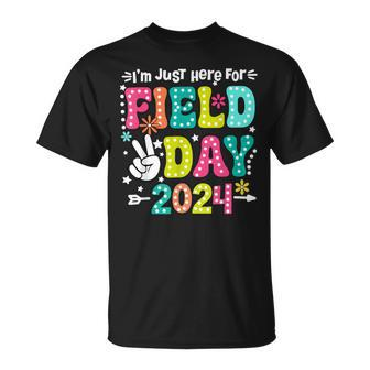 I'm Just Here For Field Day 2024 Field Trip Fun Day Boy Girl T-Shirt - Monsterry CA
