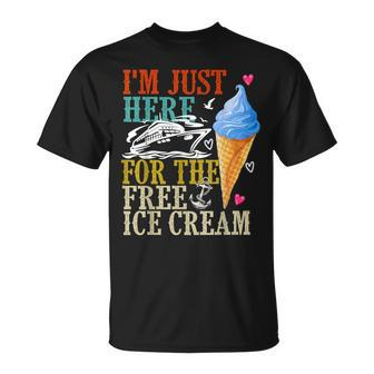 I'm Just Here For The Free Ice Cream Cruise Lover 2024 T-Shirt | Mazezy DE