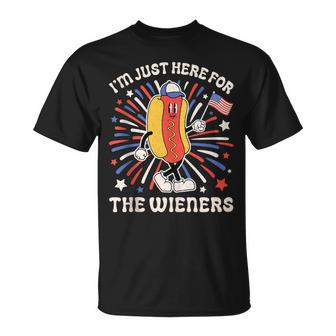 I'm Just Here For The Wieners 4Th Of July T-Shirt - Monsterry CA