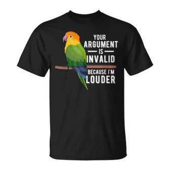 I'm Louder Caique Owner Caique Parrot Mom T-Shirt - Monsterry