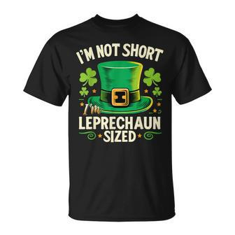 I'm Not Short I'm Leprechaun Size T St Patrick's Day T-Shirt - Thegiftio UK