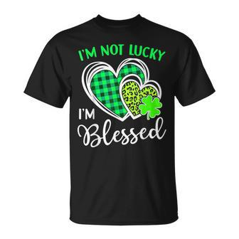 I'm Not Lucky I'm Blessed St Patrick's Day Christian T-Shirt - Thegiftio UK