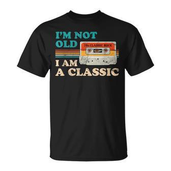 I'm Not Old I'm A Classic 70S Vintage Rock Cassette Graphic T-Shirt - Monsterry CA