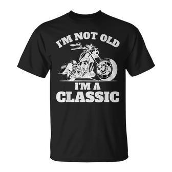 I’M Not Old I’M A Classic Fathers Day Vintage Motorbike T-Shirt - Thegiftio UK