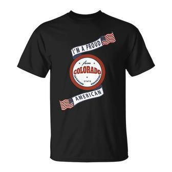 I'm A Proud American From Colorado State T-Shirt | Mazezy DE