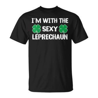 I'm With The Sexy Leprechaun St Patrick's Day Clover T-Shirt - Thegiftio UK