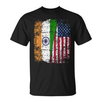 India Usa Flag Indian American T-Shirt - Monsterry DE