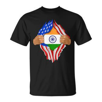 Indian Blood Inside Me India Flag T-Shirt - Monsterry DE