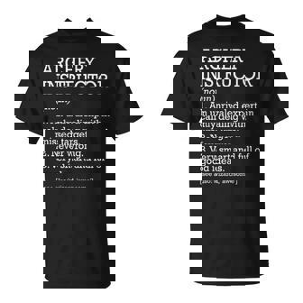 Instructor De Tiro Con Arco Definición De Trabajo Profesor De Tiro Con Arco Divertido Camiseta unisex - Regaloses
