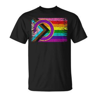 Intersex Inclusive Progress Pride Flag Lgbt Progress T-Shirt - Monsterry DE