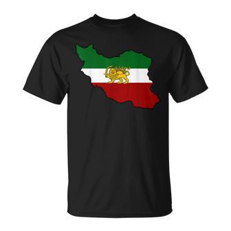 Iran Flag With A Lion T-Shirt - Monsterry DE