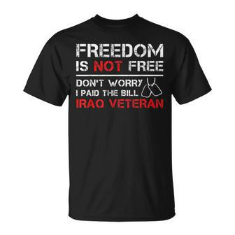 Iraq Afghanistan Veteran Oif Oef Us Military Iraqi Freedom T-Shirt - Monsterry