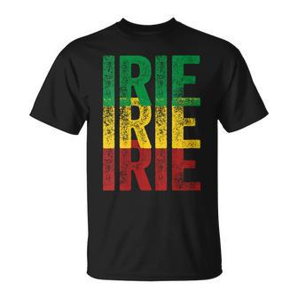 Irie Irie Irie Roots Reggae Jamaica Jamaican Slang T-Shirt - Monsterry