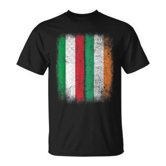 Irish-Italian Flag Italy Ireland Heritage St Patrick's Day T-Shirt - Monsterry AU