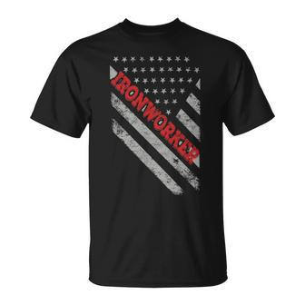 Ironworker Flag T-Shirt | Mazezy