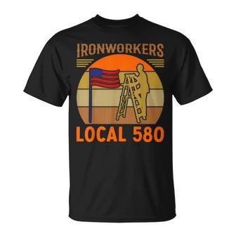 Ironworkers Local 580 Metalworking Ironwork Sl Worker T-Shirt - Monsterry