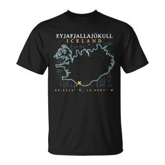 Island Eyjafjallajökull T-Shirt - Seseable